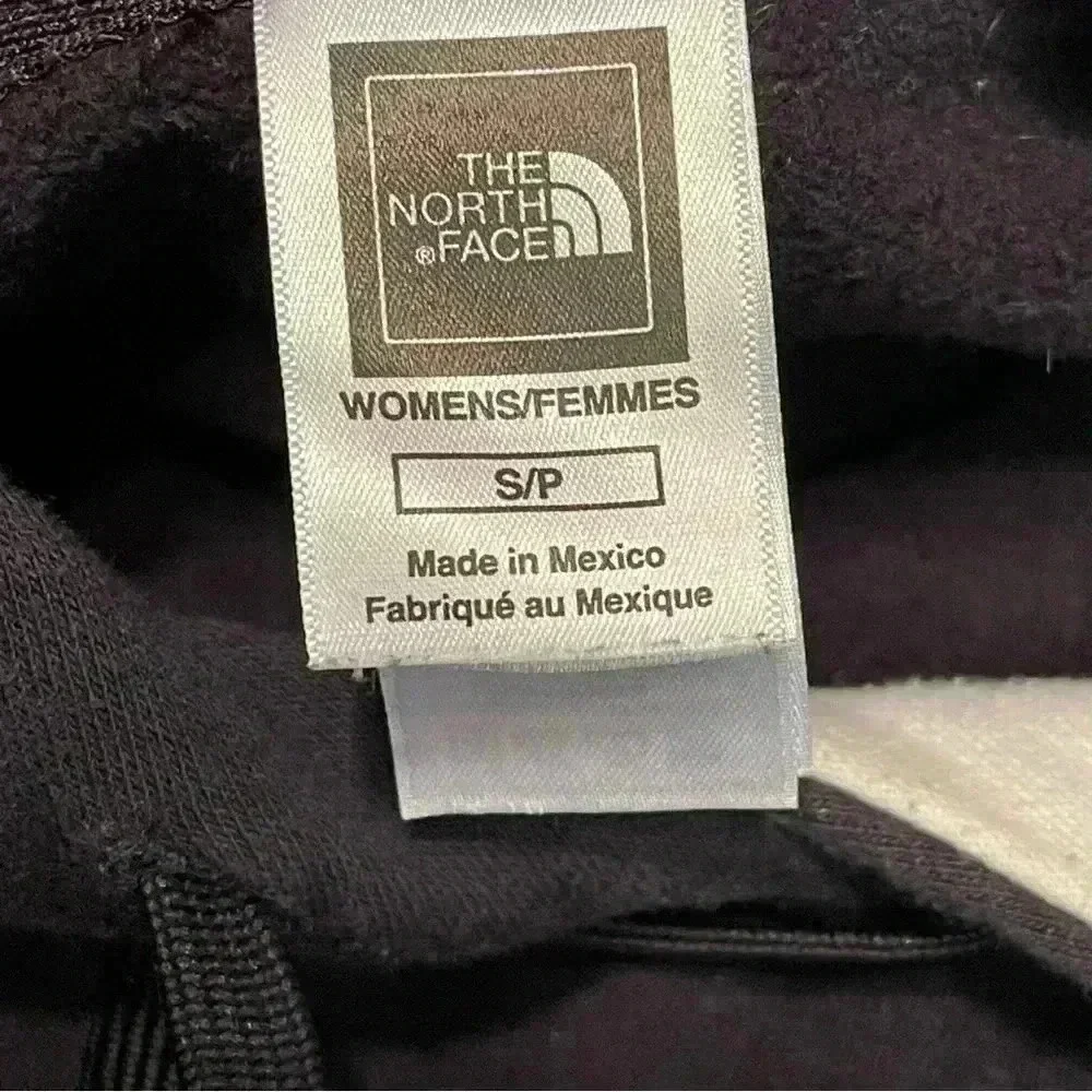 The North Face Hoodie Black Men's Small White Half Dome Logo With White In Hood